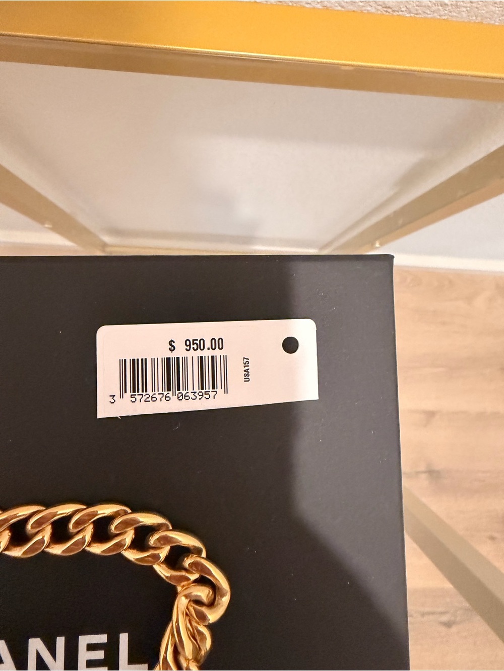 CHANEL Gold Chain Necklace with Quilted CC Emblem - Picture 7 of 7